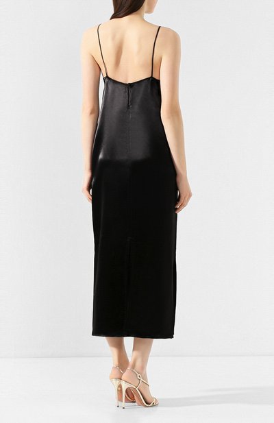 Платье из вискозы KHAITE черного цвета по цене 158500 руб., арт. 5117421/LEANDRA, фото 4 Платье из вискозы KHAITE, арт. 5117421/LEANDRA, фото 4