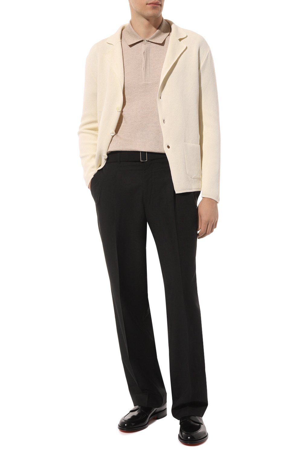 Поло из хлопка и льна ZEGNA, арт. UD372A7/D727, фото 2