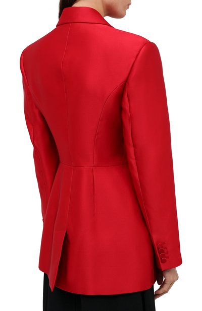 Шелковый жакет ALEXANDER MCQUEEN, арт. 636289/QBAAW, фото 5