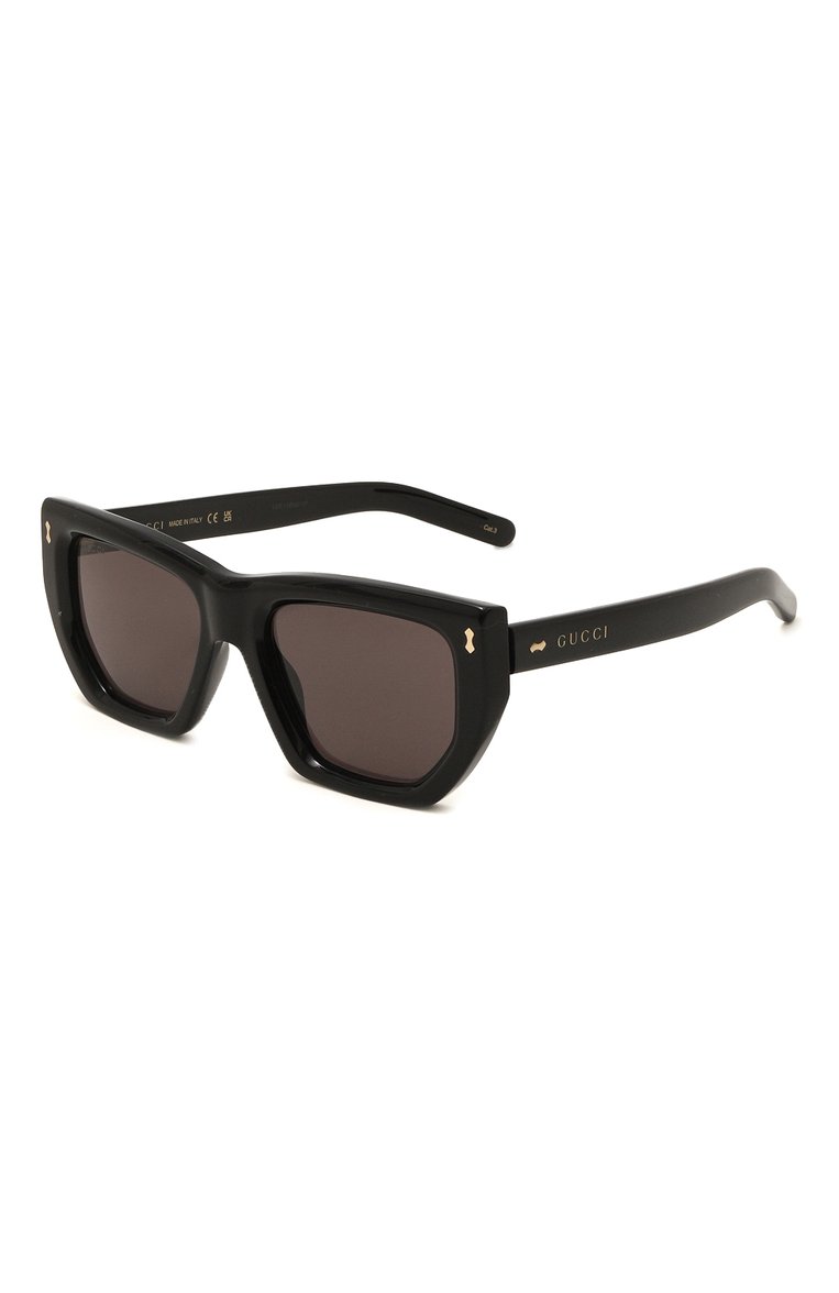 Женские солнцезащитные очки GUCCI черного цвета, арт. GG1520S 001 | Фото 1 (Региональные ограничения белый список (Axapta Mercury): Не проставлено; Нос: Не проставлено; Материал: Пластик; Тип очков: С/з; Оптика Гендер: оптика-женское; Очки форма: Квадратные)