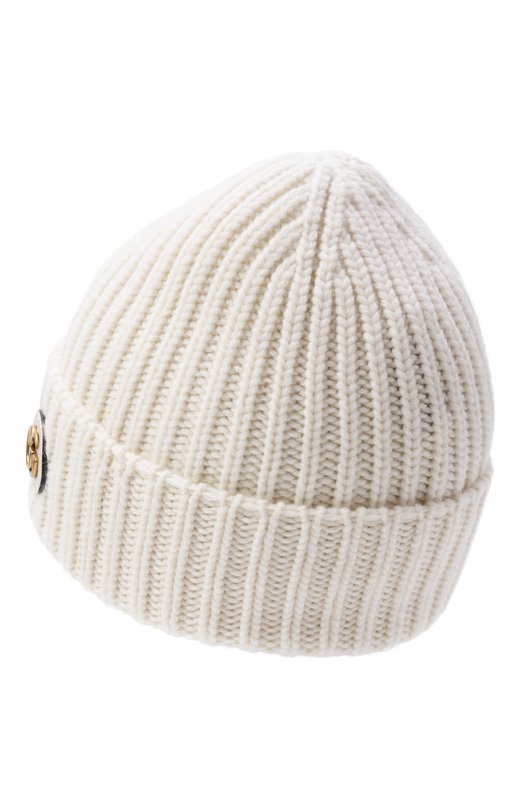 Шапка из шерсти и кашемира Gucci 764594/3GB02 Кремовый  764594/3GB02 Фото 2