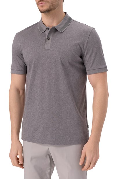 Хлопковое поло BOSS, арт. 50531791, фото 3