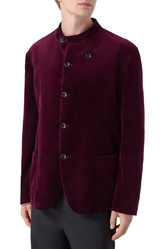 Однобортный пиджак Giorgio Armani 9SGGG086/T0230 Бордовый  9SGGG086/T0230 Фото 3
