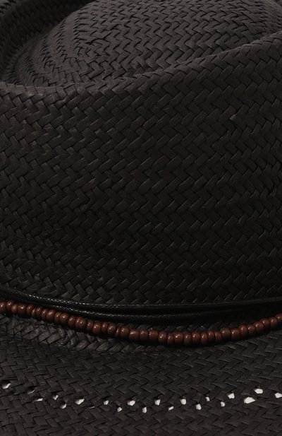 Шляпа MELISSA ODABASH темно-коричневого цвета по цене 22960 руб., арт. GISELE CR, фото 4 Шляпа MELISSA ODABASH, арт. GISELE CR, фото 4