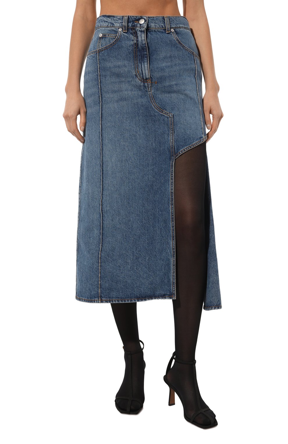 Джинсовая юбка ALEXANDER MCQUEEN, арт. 754828/QMACG, фото 3