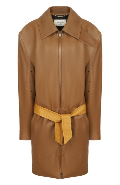 Женская кожаная куртка SAINT LAURENT, арт. 843936/YCDJ2