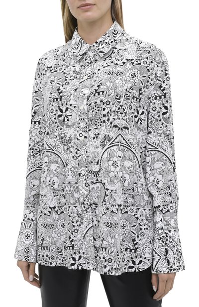 Шелковая рубашка ALEXANDER MCQUEEN, арт. 584781/QCABX, фото 3