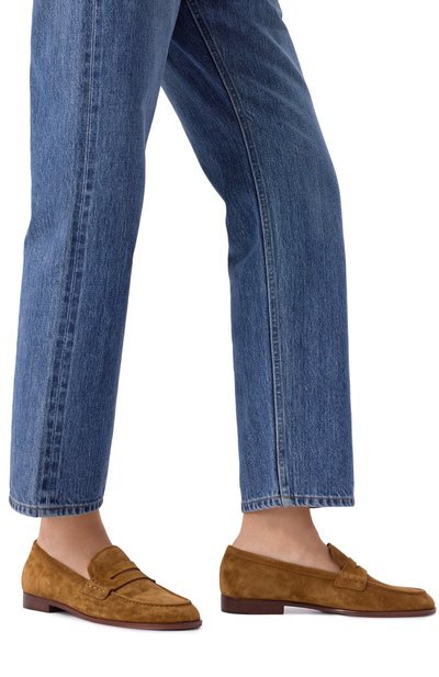 Замшевые пенни-лоферы georgie GIANVITO ROSSI, арт. G25346.51CU0.VLUTEXA, фото 3