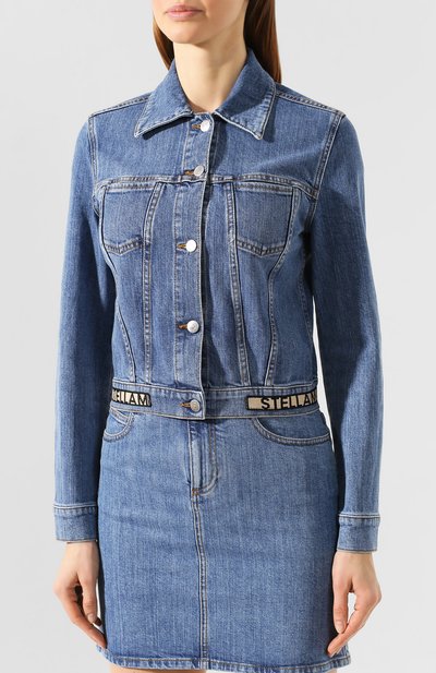 Джинсовая куртка STELLA MCCARTNEY синего цвета по цене 75550 руб., арт. 600260/SNH59, фото 3 Джинсовая куртка STELLA MCCARTNEY, арт. 600260/SNH59, фото 3