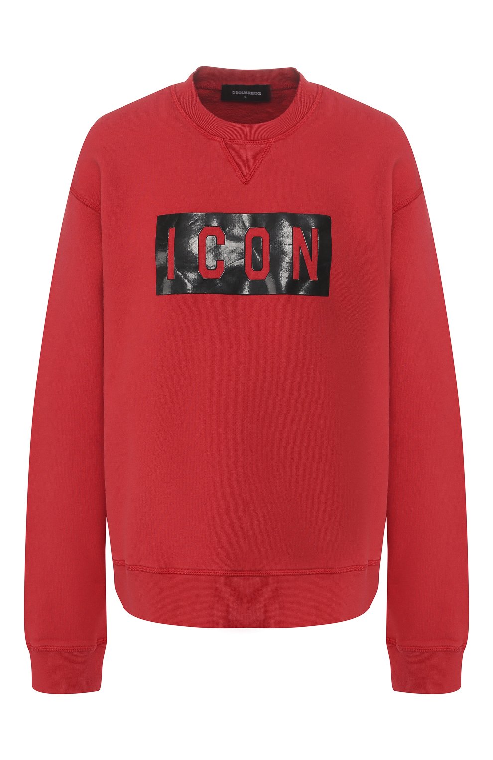 Хлопковый пуловер DSQUARED2 красного цвета по цене 41900 руб., арт. S75GU0195/S25030, фото 1 Хлопковый пуловер DSQUARED2, арт. S75GU0195/S25030, фото 1