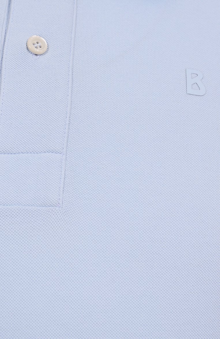 Мужское хлопковое поло BOGNER голубого цвета, арт. 58267371 | Фото 6 (Рукава: Короткие; Материал внешний: Хлопок; Длина (для топов): Стандартные; Принт: Без принта; Застежка: Пуговицы; Стили: Кэжуэл; Мужское Кросс-КТ: Футболка-одежда; Детали: Без декора; Автоматизация ТО: Проставлено; Автоматизация состава: Проставлено)