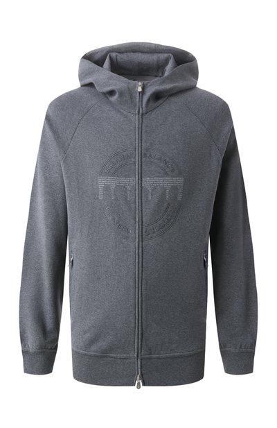Мужской хлопковая толстовка BRUNELLO CUCINELLI, арт. MM8363130G