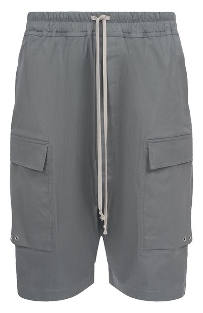 Мужские хлопковые шорты RICK OWENS, арт. RU02E1389/TE