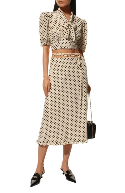 Шелковый топ MIU MIU, арт. MT1733-10MB-F0A72, фото 2