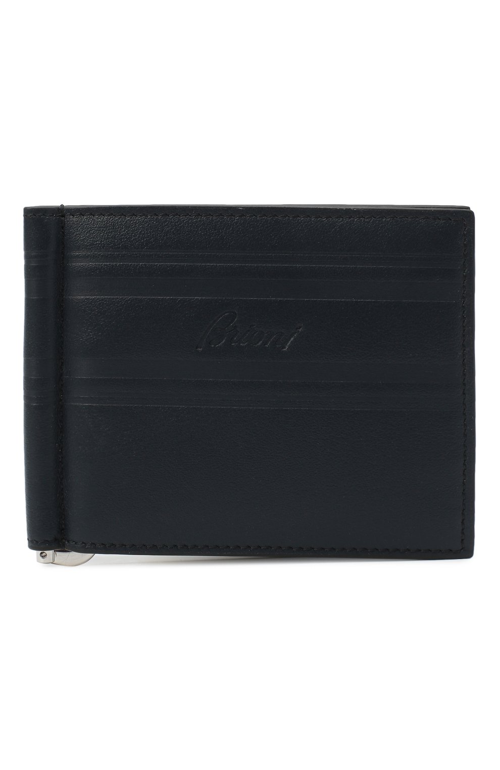 Кожаный зажим для купюр BRIONI темно-синего цвета по цене 45800 руб., арт. 0HSW0L/P9721, фото 1 Кожаный зажим для купюр BRIONI, арт. 0HSW0L/P9721, фото 1