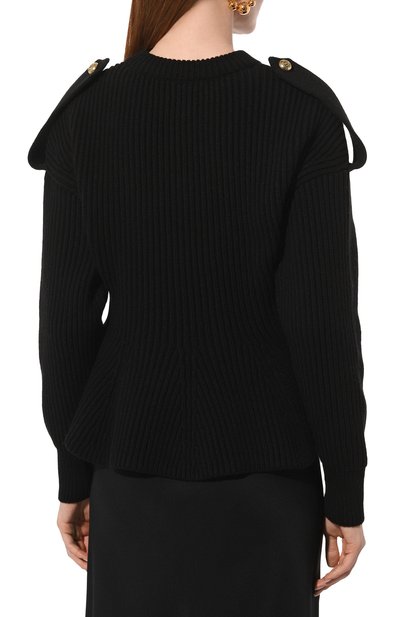 Кардиган из шерсти и кашемира ALEXANDER MCQUEEN черного цвета по цене 233500 руб., арт. 758564/Q1A6T, фото 4 Кардиган из шерсти и кашемира ALEXANDER MCQUEEN, арт. 758564/Q1A6T, фото 4