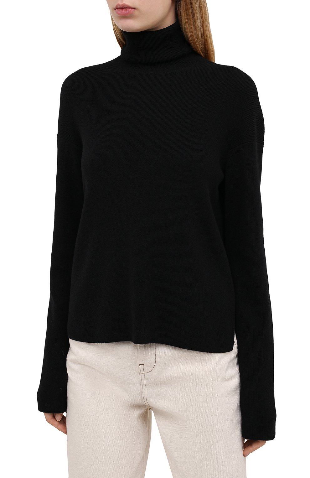 Кашемировая водолазка LORO PIANA черного цвета по цене 153000 руб., арт. FAL3605, фото 3 Кашемировая водолазка LORO PIANA, арт. FAL3605, фото 3