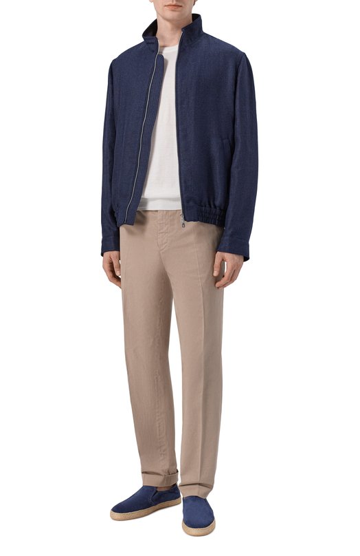 Замшевые эспадрильи Brunello Cucinelli MZU0HEI837 Синий  MZU0HEI837 Фото 2