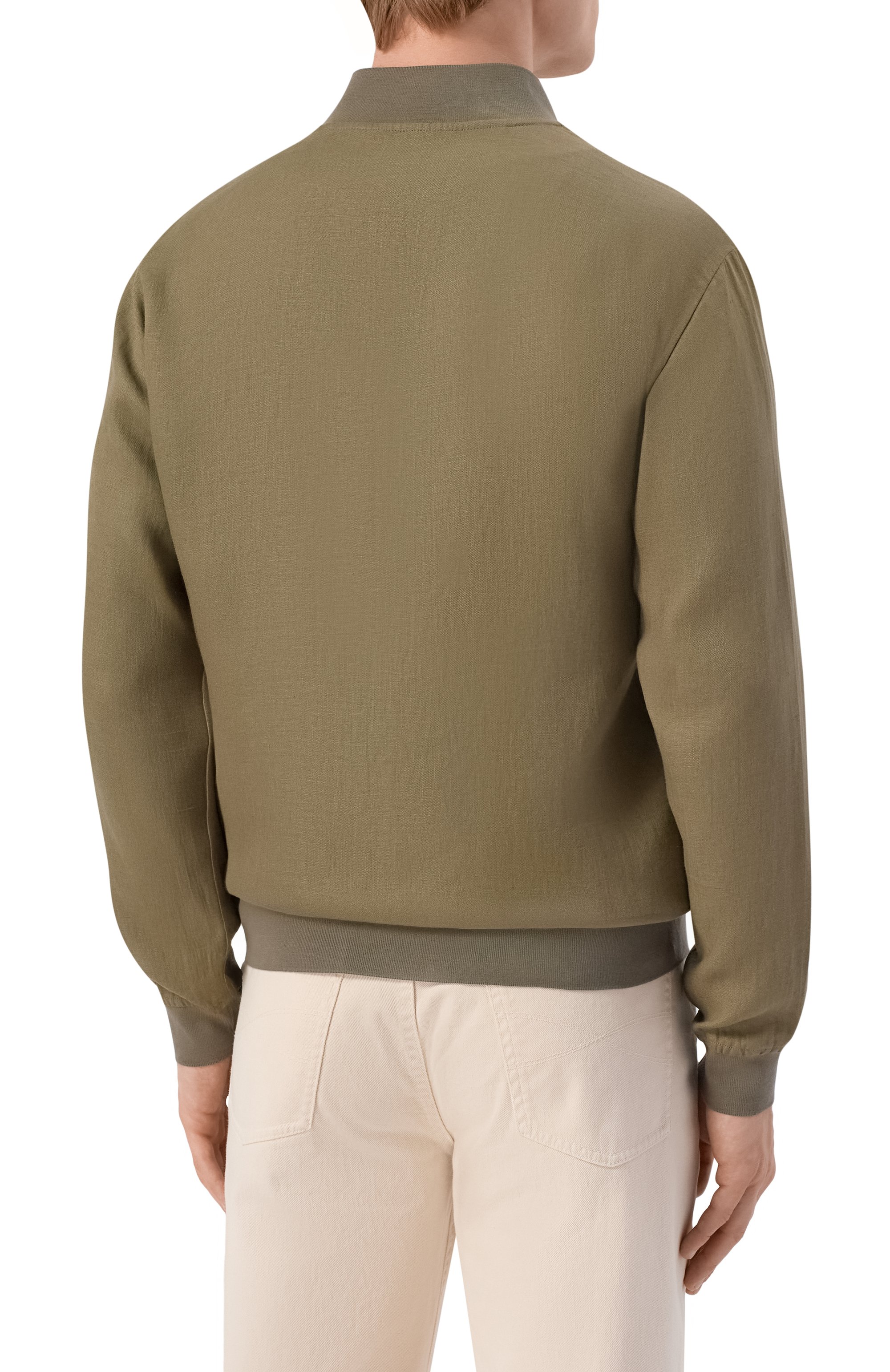 Льняной бомбер KITON, арт. UG0001H09690, фото 4