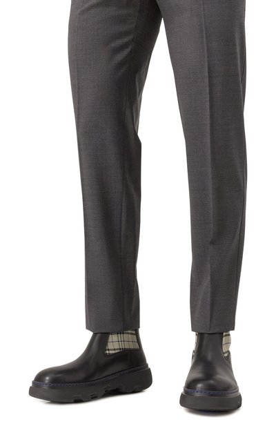 Кожаные челси creeper BURBERRY черного цвета по цене 112500 руб., арт. 8102718, фото 3 Кожаные челси creeper BURBERRY, арт. 8102718, фото 3