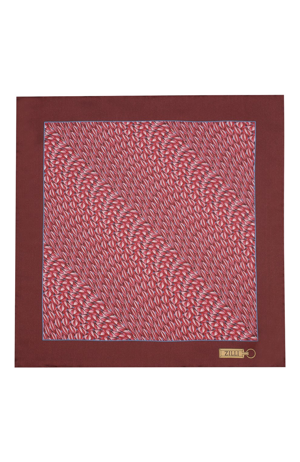 Шелковый платок ZILLI красного цвета по цене 8995 руб., арт. 50715/HANDKERCHIEFS, фото 3 Шелковый платок ZILLI, арт. 50715/HANDKERCHIEFS, фото 3