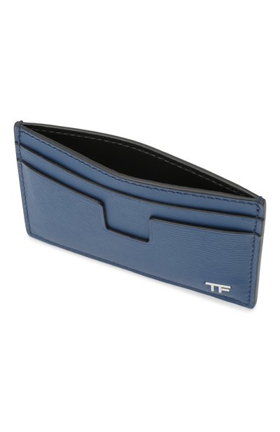 Кожаный футляр для кредитных карт TOM FORD синего цвета по цене 33950 руб., арт. Y0232P-LCL053, фото 3 Кожаный футляр для кредитных карт TOM FORD, арт. Y0232P-LCL053, фото 3