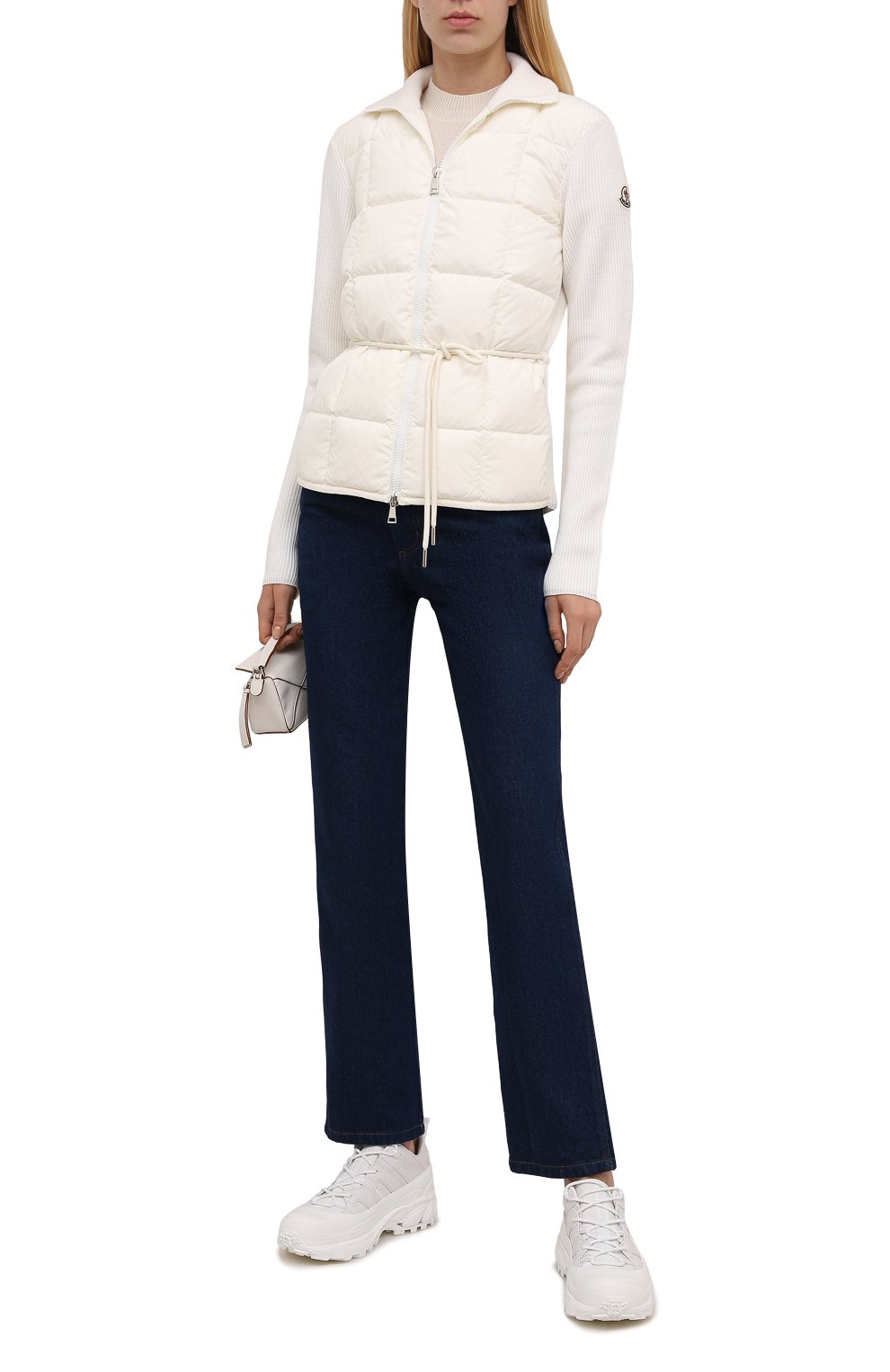 Утепленный кардиган MONCLER кремового цвета по цене 85750 руб., арт. G2-093-9B000-19-M1131, фото 2 Утепленный кардиган MONCLER, арт. G2-093-9B000-19-M1131, фото 2