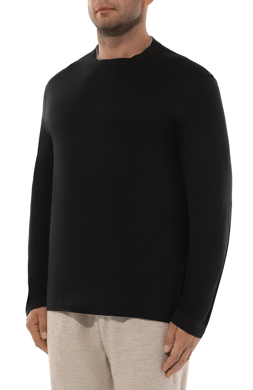 Лонгслив из шелка и хлопка BRUNELLO CUCINELLI, ар т. MH8367433, фото 3