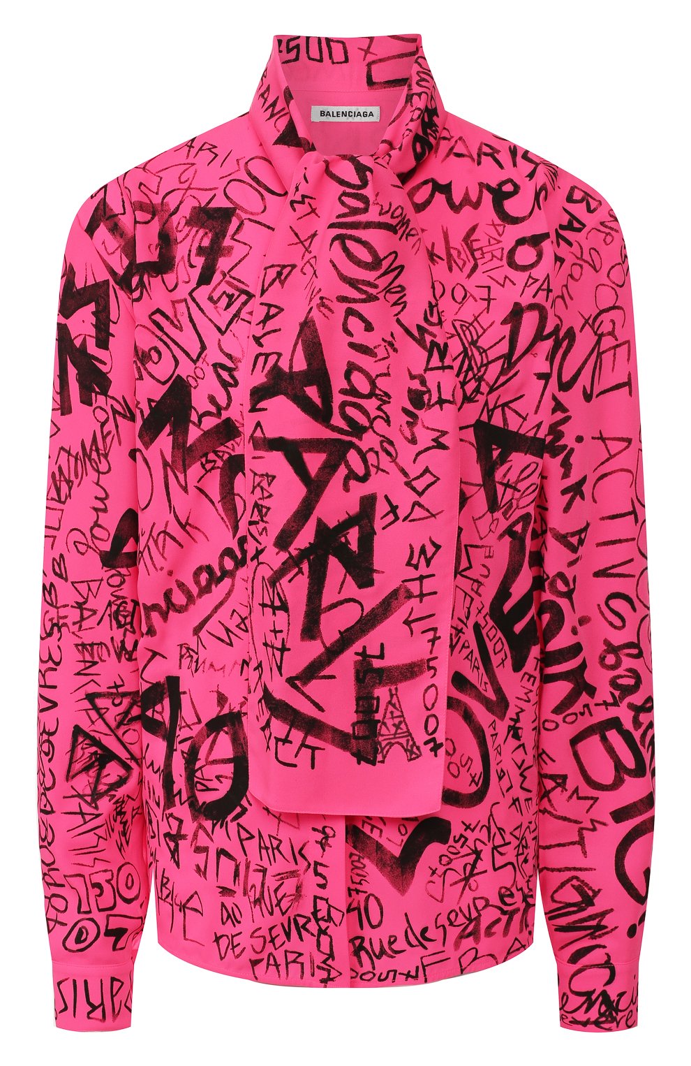 Блузка BALENCIAGA розового цвета по цене 96600 руб., арт. 596612/TGLT3, фото 1 Блузка BALENCIAGA, арт. 596612/TGLT3, фото 1