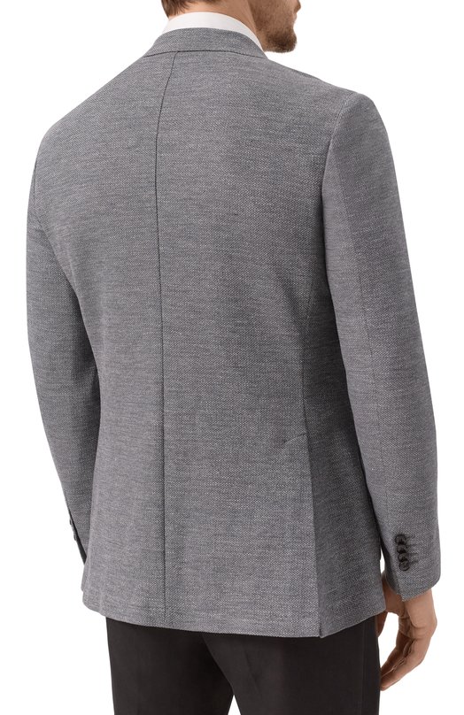 Пиджак изо льна и хлопка Sartoria Latorre JEF74/JH163 Серый  JEF74/JH163 Фото 6