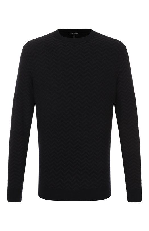 Шерстяной джемпер Giorgio Armani GM001957/AF19069 Синий GM001957/AF19069