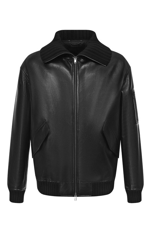 Кожаный бомбер MVST M25.1PM.0004*/PL0NGE Чёрный M25.1PM.0004*/PL0NGE