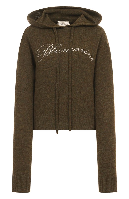 Шерстяное худи Blumarine 2M600A Хаки 2M600A