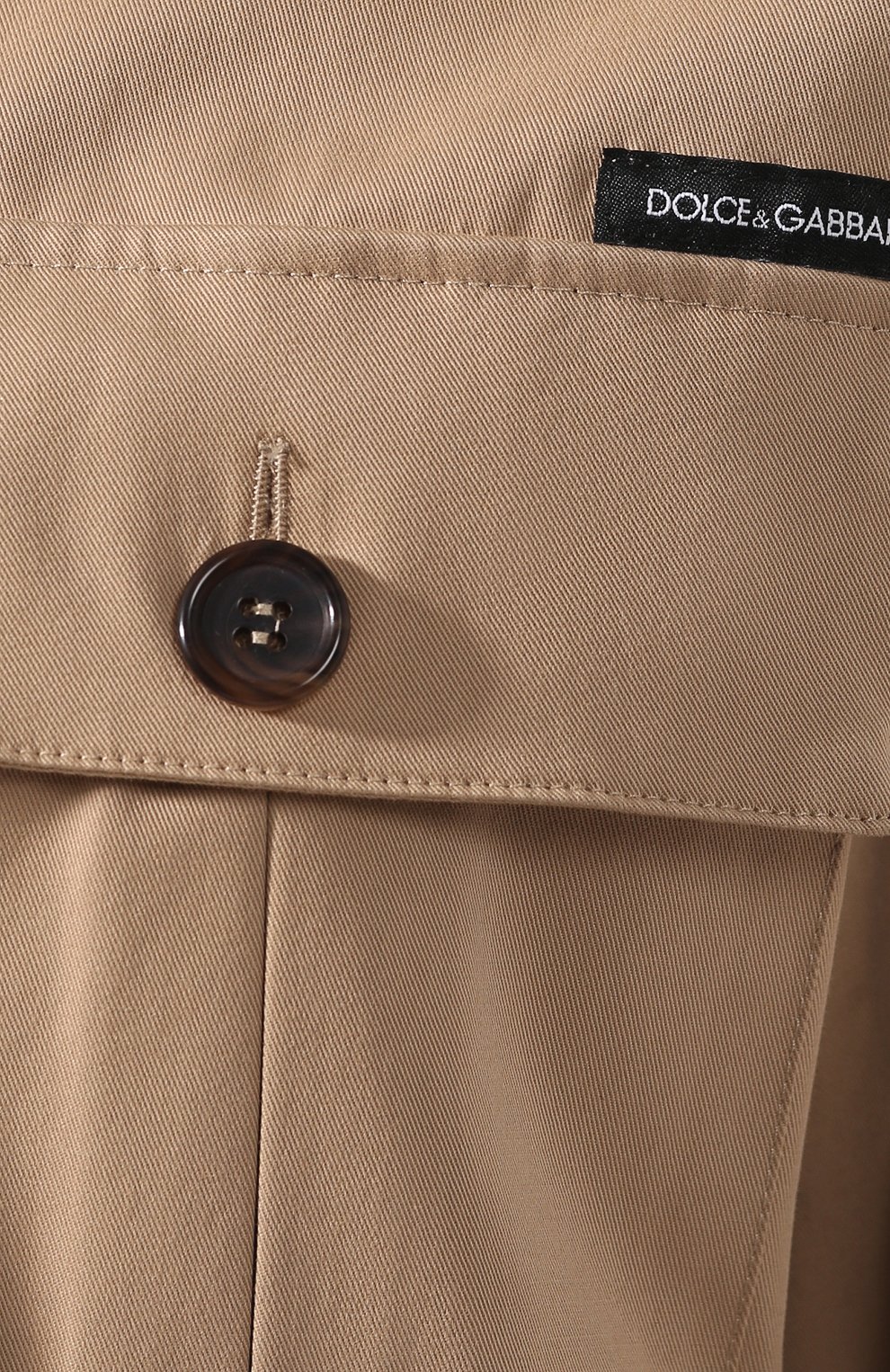 Хлопковый комбинезон DOLCE & GABBANA бежевого цвета по цене 228000 руб., арт. F6J1QT/FUFJ9, фото 5 Хлопковый комбинезон DOLCE & GABBANA, арт. F6J1QT/FUFJ9, фото 5