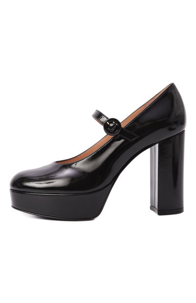 Кожаные туфли GIANVITO ROSSI черного цвета по цене 125500 руб., арт. G25426.70RIC.NUINER0, фото 4 Кожаные туфли GIANVITO ROSSI, арт. G25426.70RIC.NUINER0, фото 4