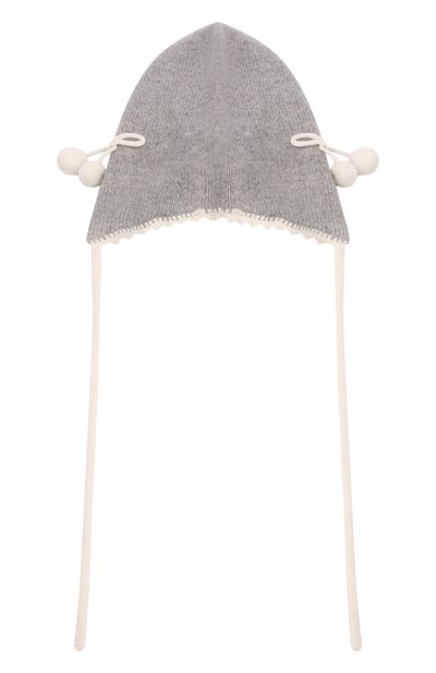 Кашемировая шапка OSCAR ET VALENTINE серого цвета по цене 5750 руб., арт. BON04CHERRYS, фото 2 Кашемировая шапка OSCAR ET VALENTINE, арт. BON04CHERRYS, фото 2