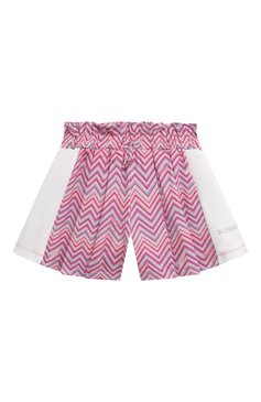 Детские хлопковые шорты MISSONI розового цвета, арт. MU6A29/Z1859/4-10 | Фото 1 (Нос: Не проставлено; Материал внешний: Хлопок; Случай: Повседневный; Ростовка одежда: 10 - 11 лет | 140 - 146см, 4 года | 104 см, 6 лет | 116 см, 8 лет | 128 см)