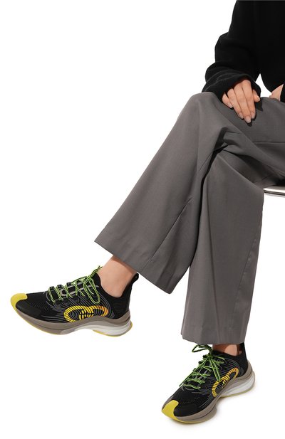 Текстильные кроссовки gucci run GUCCI, арт. 680939 USM10, фото 3