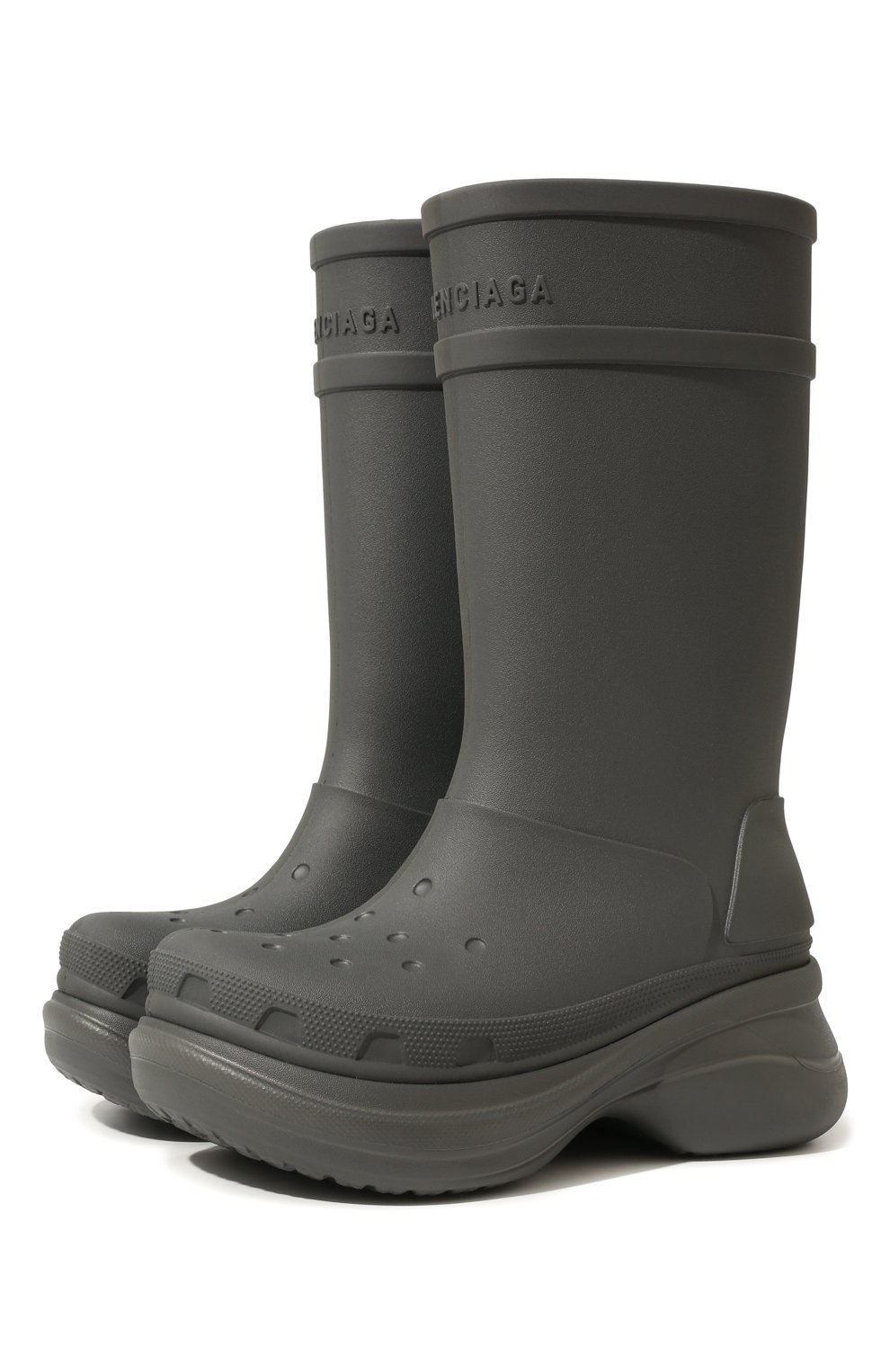 Резиновые сапоги crocs x balenciaga BALENCIAGA серого цвета по цене 160000 руб., арт. 677388/W1S8E, фото 1 Резиновые сапоги crocs x balenciaga BALENCIAGA, арт. 677388/W1S8E, фото 1