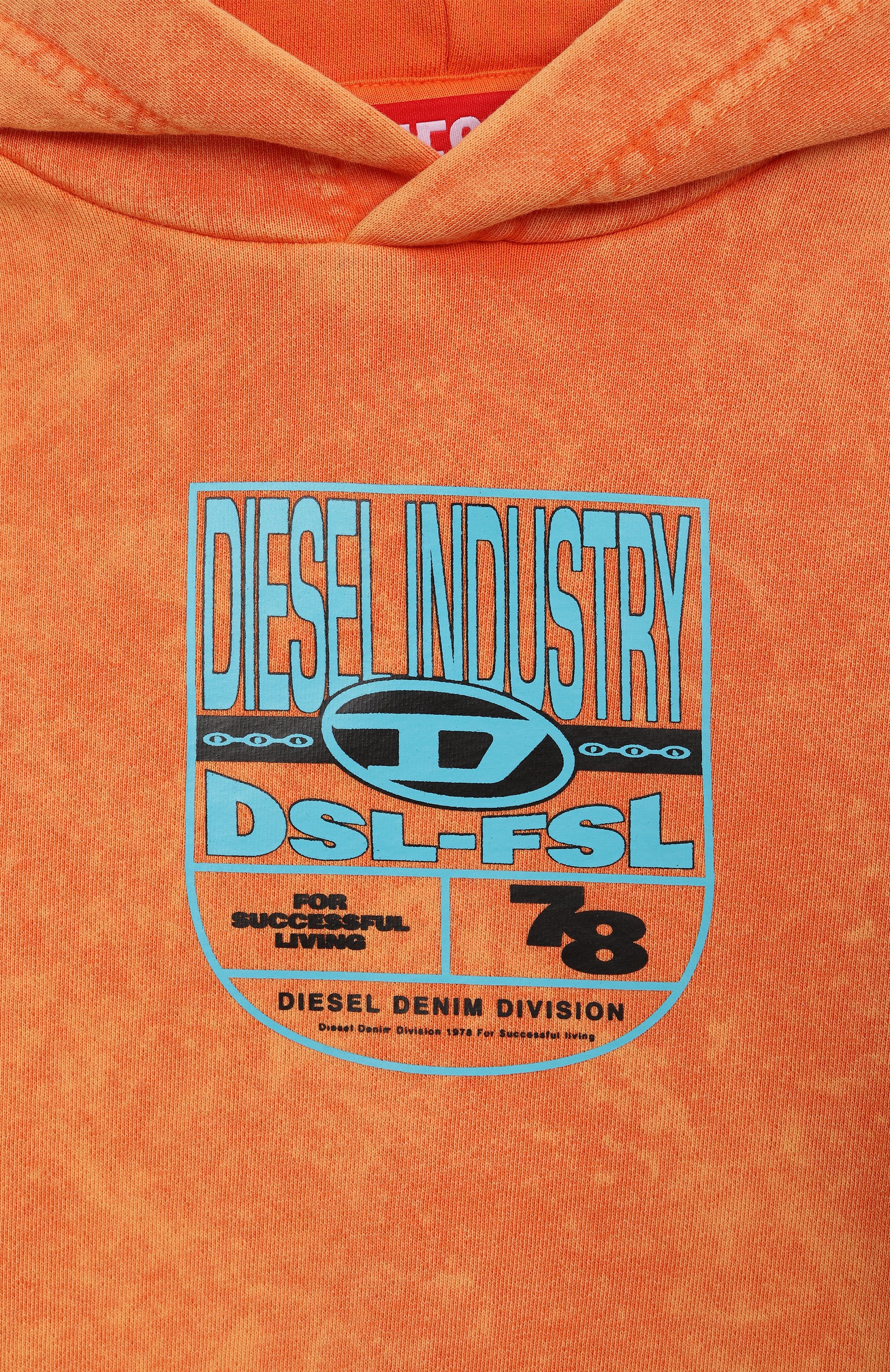 Хлопковое худи DIESEL, арт. J02246/KYAYK, фото 3