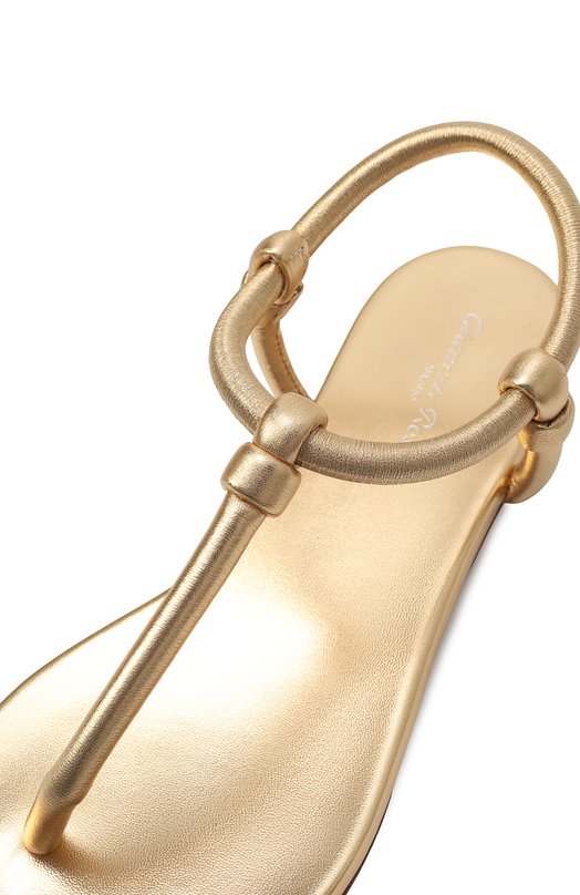 Кожаные сандалии Juno 05 Gianvito Rossi G32395.05CU0.NPSMEK0 Золотой  G32395.05CU0.NPSMEK0 Фото 7