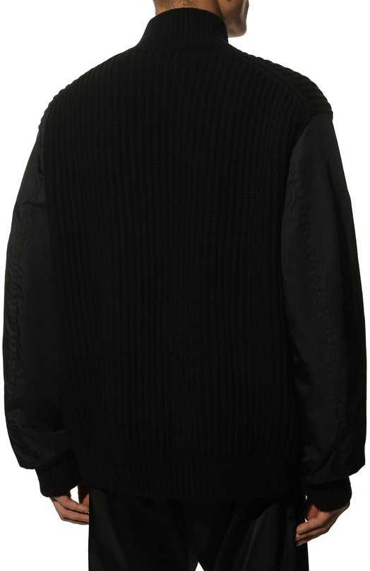 Кашемировый кардиган Prada UMG128-10F6-F0002-212 Чёрный  UMG128-10F6-F0002-212 Фото 4