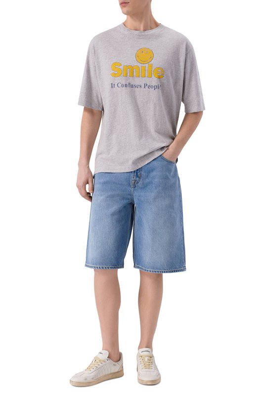 Джинсовые шорты 7 For All Mankind 7TI00E35-1DS Голубой  7TI00E35-1DS Фото 2