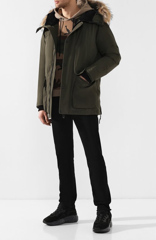Пуховая парка CHILL с меховой отделкой Arctic Explorer CHILL_HKI Хаки  CHILL_HKI Фото 2