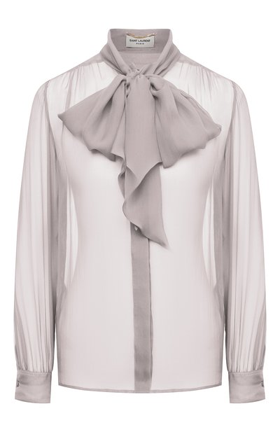 Шелковая блузка SAINT LAURENT, арт. 641580/Y065W, фото 1
