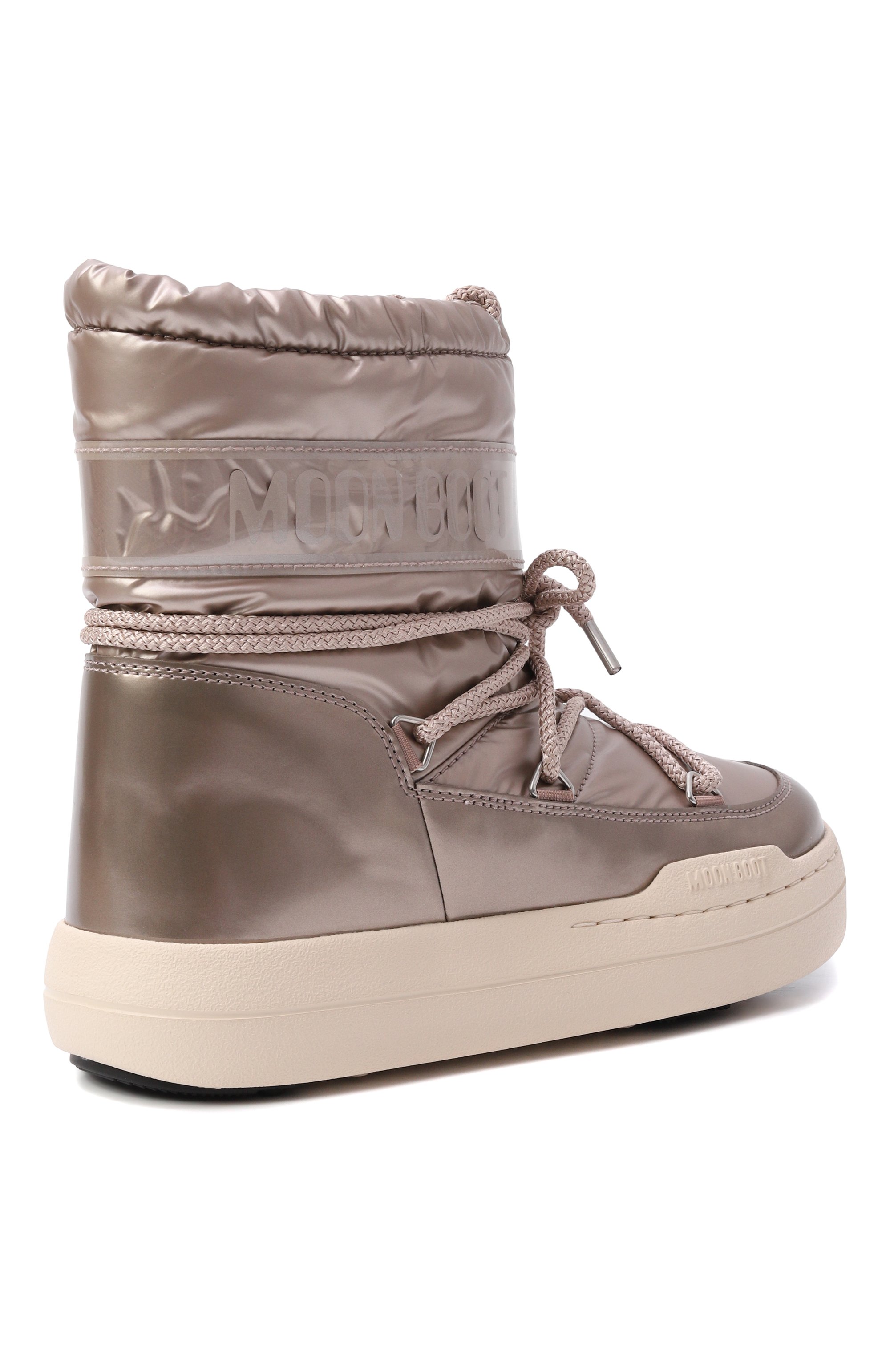 Утепленные сапоги MOON BOOT золотого цвета по цене 15150 руб., арт. 80D3440020_001, фото 3 Утепленные сапоги MOON BOOT, арт. 80D3440020_001, фото 3