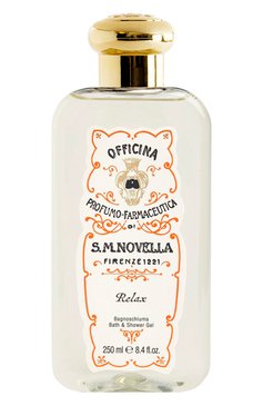 Пена для ванн relax (250ml) SANTA MARIA NOVELLA бесцветного цвета, арт. SMN3230904 | Фото 1 (Назначение: Для тела; Региональные ограничения белый список (Axapta Mercury): Не проставлено; Нос: Не проставлено; Тип продукта: Пены)