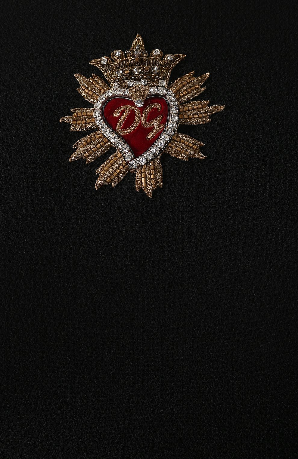 Шерстяное платье DOLCE & GABBANA черного цвета по цене 199000 руб., арт. F6D0HZ/FU2TZ, фото 5 Шерстяное платье DOLCE & GABBANA, арт. F6D0HZ/FU2TZ, фото 5