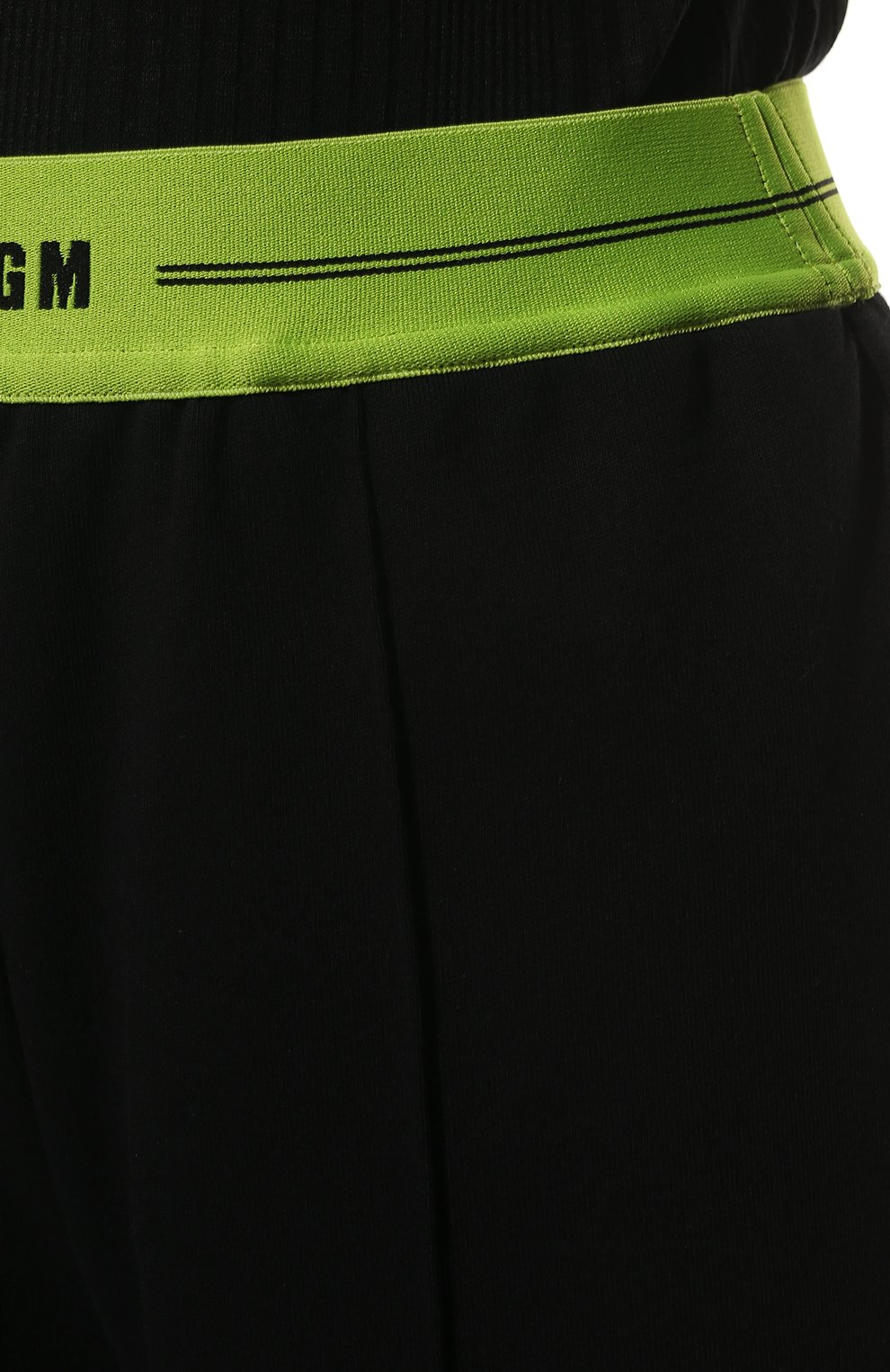 Хлопковые брюки MSGM черного цвета по цене 23800 руб., арт. 3241MDP60 227299, фото 5 Хлопковые брюки MSGM, арт. 3241MDP60 227299, фото 5