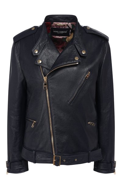 Женская кожаная куртка DOLCE & GABBANA, арт. F9B12L/HULEK